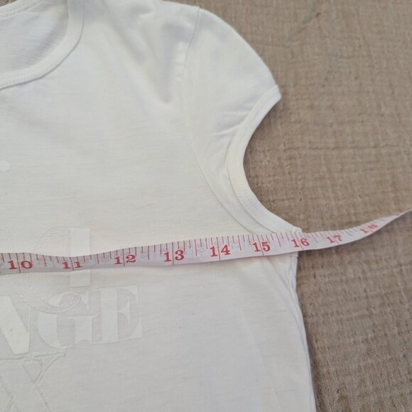 Armani Exchange Size Small White Signature Tee - Picture 10 of 12